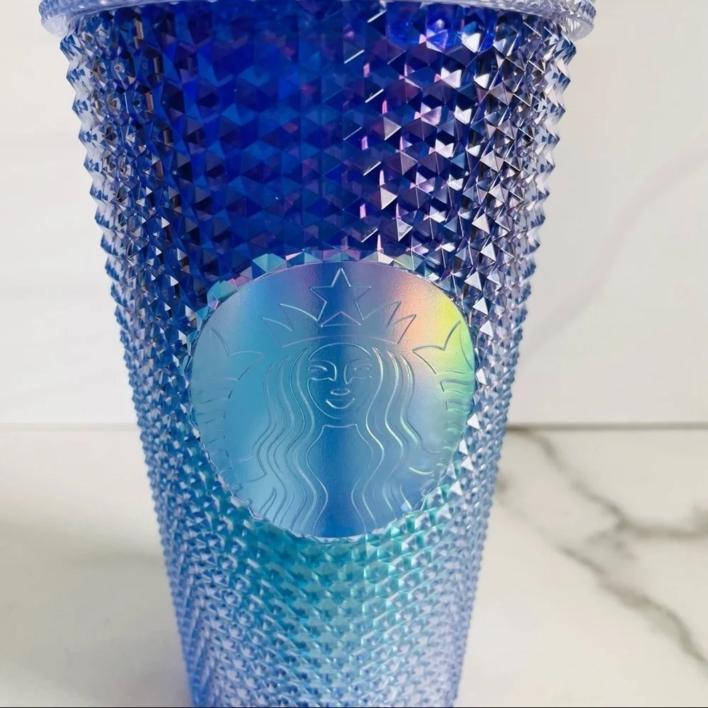 Starbucks Summer 2021 Mermaid Blue/Purple Ombré Studded Grande Tumbler- 16oz